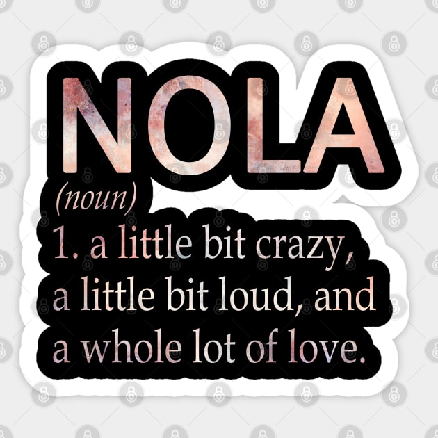 Nola Girl Name Definition Sticker by ThanhNga